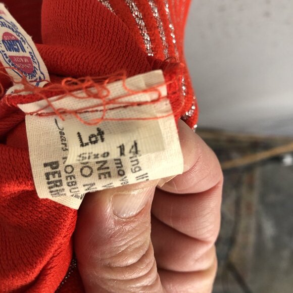 Vintage Celanese Maxi Skirt Women 14 Retro Polyester 70s Sailor Preppy Old Money - Picture 16 of 16